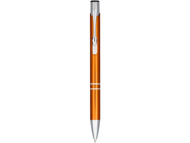 Bolígrafo de aluminio anodizado Moneta Naranja detalle 9