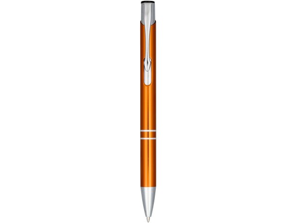 Boli con nombre clip de acero plástico tinta azul Moneta Naranja detalle 9