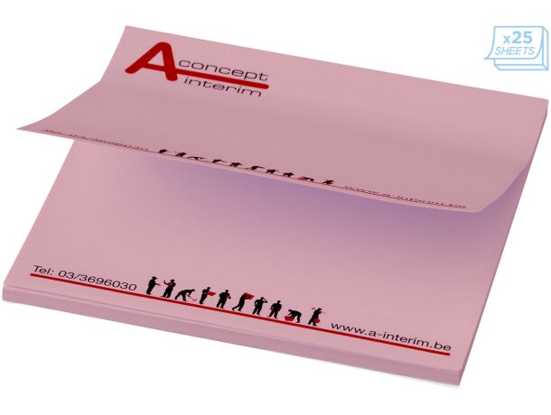 Notas adhesivas Sticky-Mate 75x75 con certificación FSC Rosa claro detalle 14
