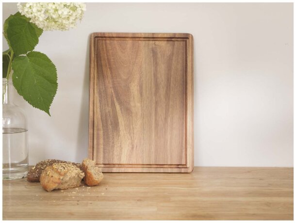 Tabla de cortar de madera de acacia Sonora Madera detalle 4