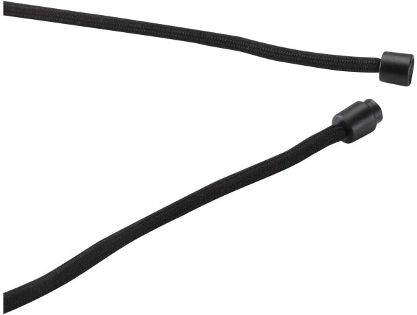 Lanyard para smartphone Adhab con detalles de bambú Negro intenso detalle 5