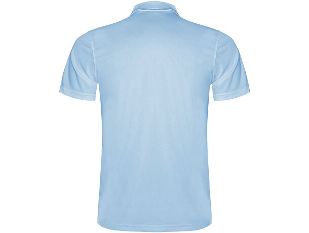 Polo deportivo manga corta infantil Monzha Roly transpirable Azul celeste detalle 11