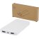 Batería externa Adhil de plástico reciclado 10000 mAh Blanco