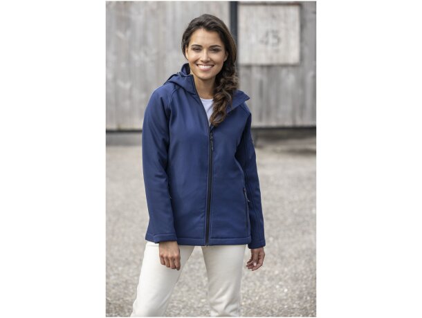 Chaqueta softshell acolchada Notus para mujer con capucha Gris tormenta detalle 24