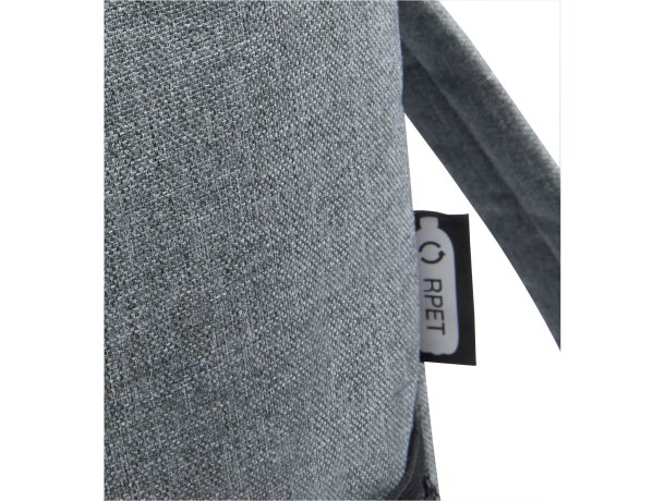 Mochila isotérmica con bolsillo frontal y de malla lateral poliéster Excursion Gris mezcla detalle 6