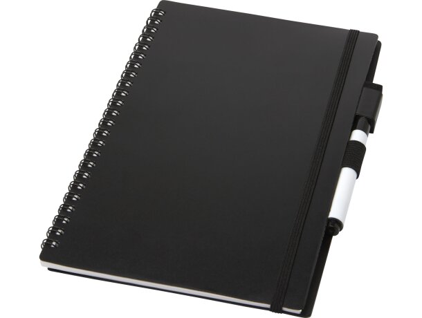 Libreta A5 Pebbles reutilizable con rotulador borrable incluido Negro intenso detalle 5