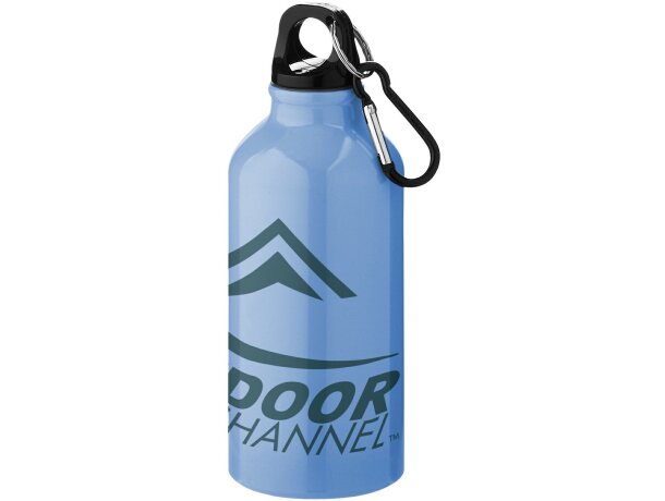 Cantimplora de aluminio con mosquetón 350 ml personalizada