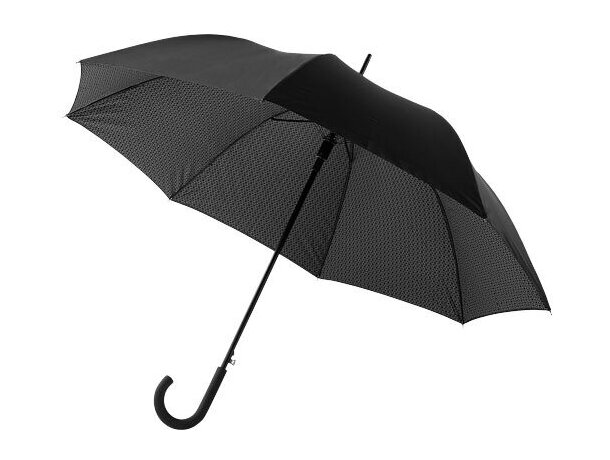 Paraguas de doble capa de 27" personalizado negro intenso Paraguas de doble capa de 27" personalizado negro intenso
