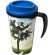 Taza térmica personalizada en pp 350ml Negro intenso/azul medio