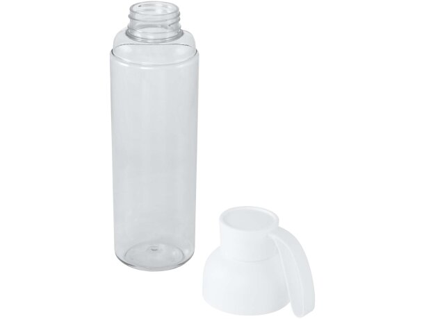 Botella agua RPET 600ml Illuminate con asa silicona Blanco detalle 12