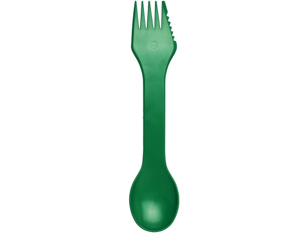 Cuchara, tenedor y cuchillo 3 en 1 Epsy Verde detalle 8