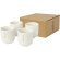 Set de cuatro tazas de expreso Male 90ml en cerámica Blanco detalle 2