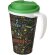 Brite-Americano® Grande taza 350 ml mug con tapa antigoteo Blanco/verde