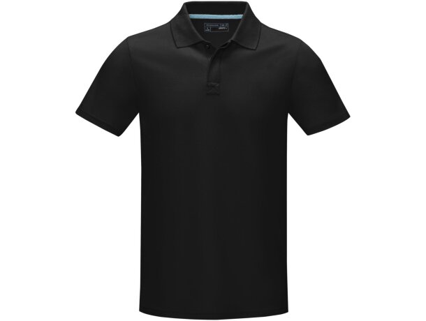 Polo orgánico GOTS de manga corta para hombre Graphite merchandising