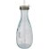 Botella de vidrio reciclado con pajita Polpa Transparente claro detalle 2