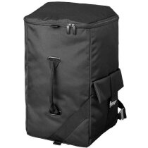 Bolsa y mochila de viaje de poliéster alta densidad personalizada negro intenso Bolsa y mochila de viaje de poliéster alta densidad personalizada negro intenso