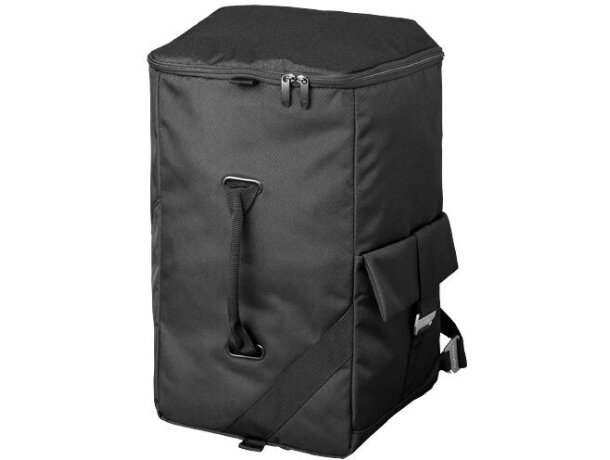 Bolsa y mochila de viaje de poliéster alta densidad personalizada negro intenso Bolsa y mochila de viaje de poliéster alta densidad personalizada negro intenso