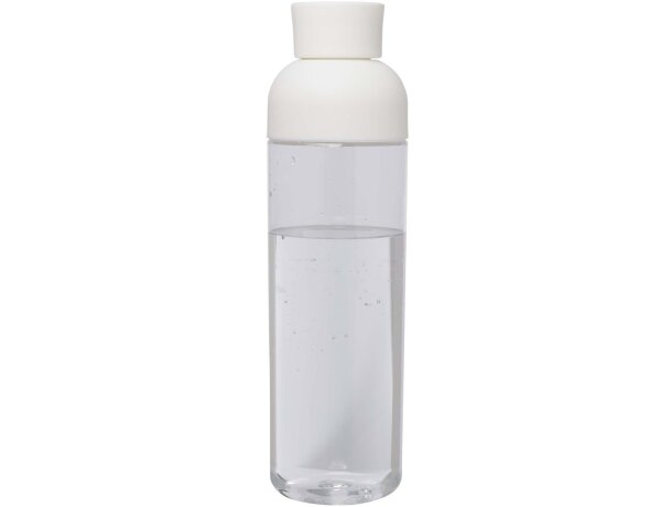 Botella agua RPET 600ml Illuminate con asa silicona Blanco detalle 9