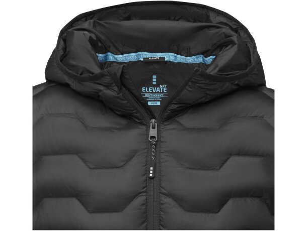 Chaqueta aislante reciclada certificada GRS Petalite hombre Negro intenso detalle 20