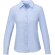 Camisa manga larga mujer Pollux Oxford entallada personalizable Azul claro detalle 7