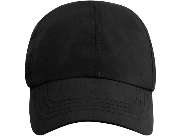 Gorra reciclada de 6 paneles Cool Fit GRS Mica Negro intenso detalle 18