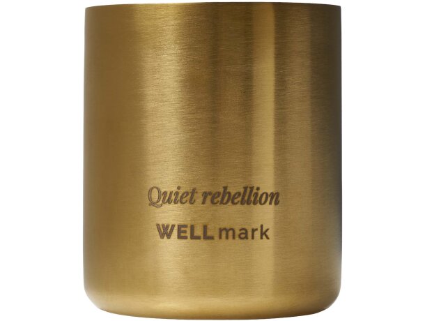 Vela perfumada Wellmark de cera de soja 100% natural Dorado detalle 2