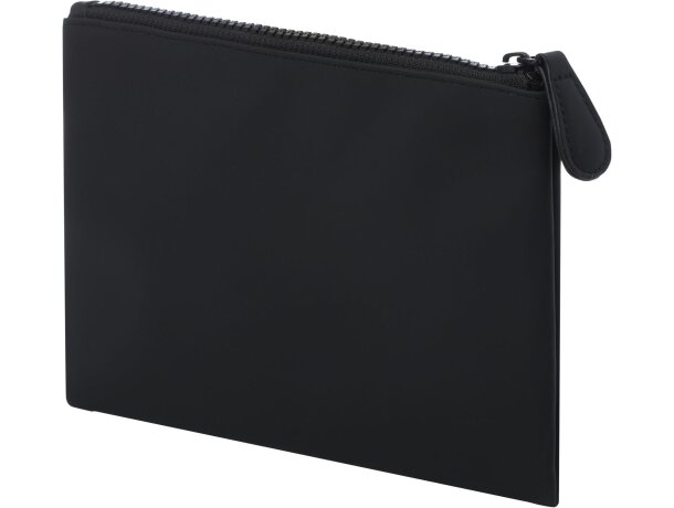 Cartera Turner de poliuretano reciclado con certificación GRS Negro intenso detalle 3