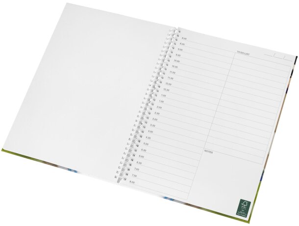 Cuaderno A4 Wire-o y tapa dura Blanco detalle 7