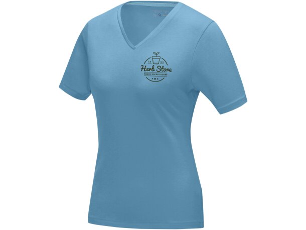 Camiseta de mujer Kawartha de alta calidad 200 gr Azul nxt detalle 10