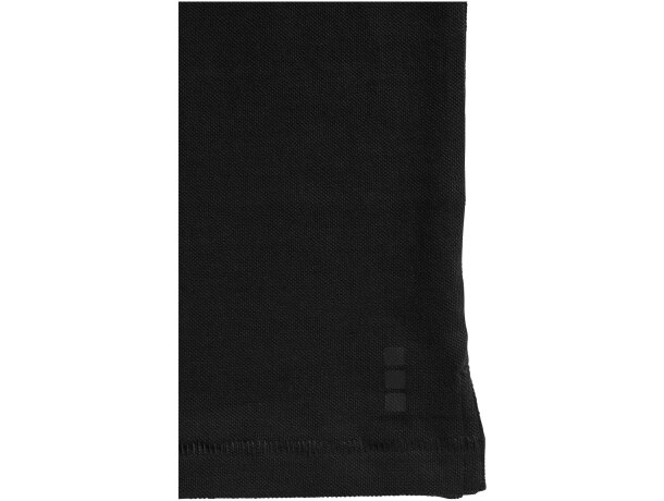 Polos serigrafiados algodón 200 g/m2 Oakville Negro intenso detalle 25