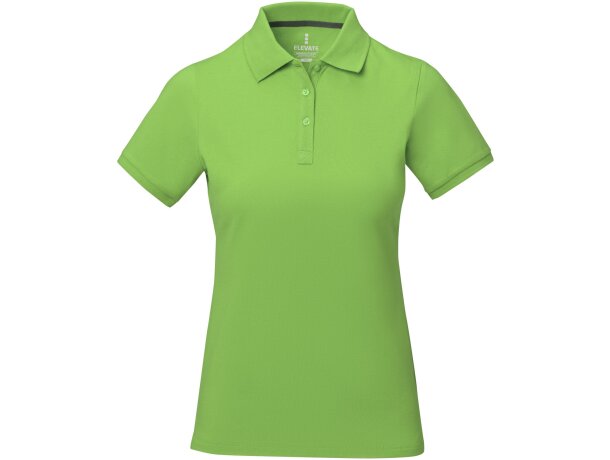Polo de mujer barato en algodón 200 g/m2 Elevate Life Calgary Verde manzana detalle 48