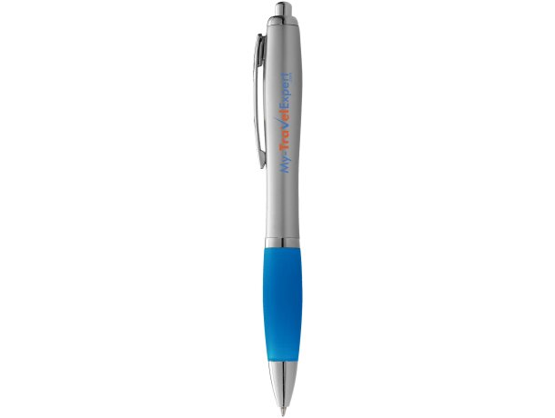 Bolígrafo con grip de colores merchandising