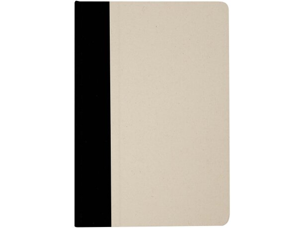 Libreta tapa dura A5 Liliana en rPET y papel caña de azúcar Negro intenso detalle 14