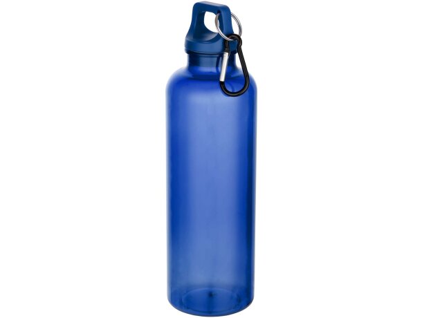 Botella Oregon 750ml PET reciclado certificado RCS con mosquetón Azul real detalle 3