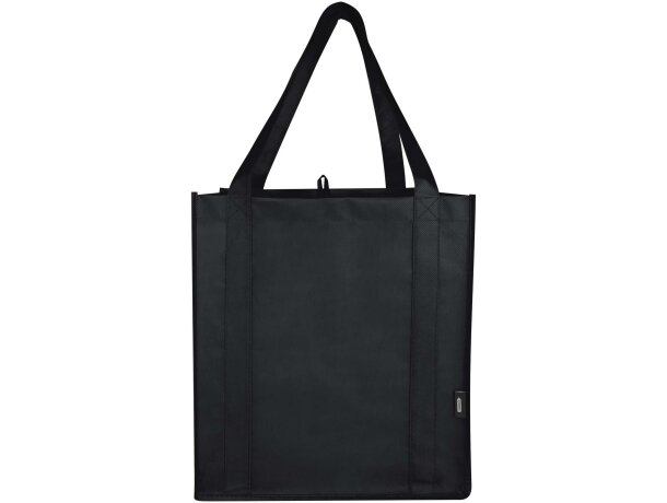 Bolsa tote non woven RPET Liberty con certificado GRS Negro intenso detalle 4