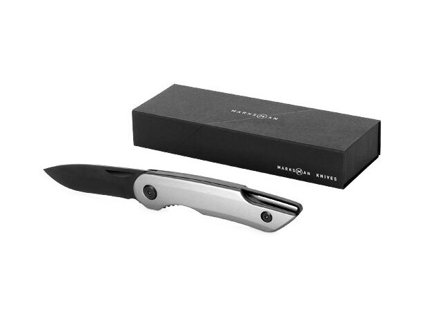 Navaja de aluminio y cerámica personalizada plata Navaja de aluminio y cerámica personalizada plata