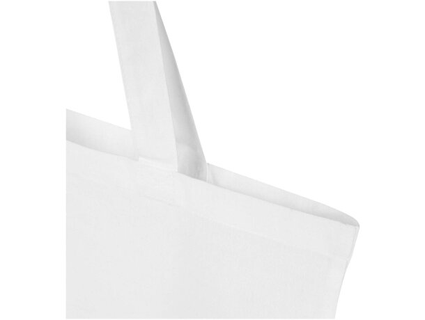 Bolsa tote 7L algodón reciclado certificado GRS Peru Blend Blanco detalle 14