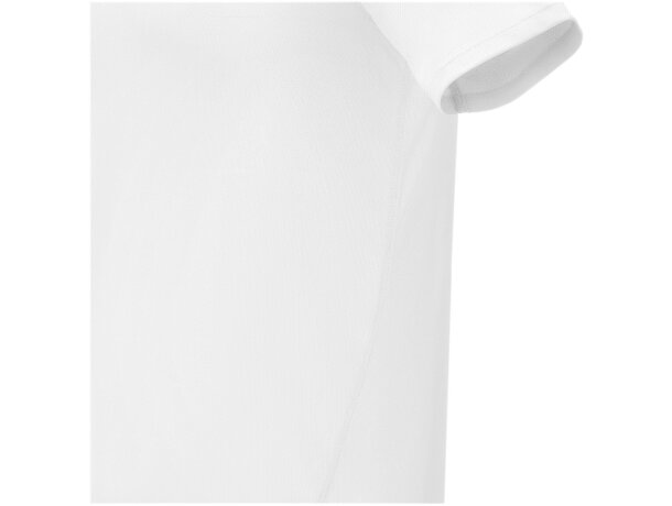 Polo manga corta Deimos cool fit para hombre Blanco detalle 5