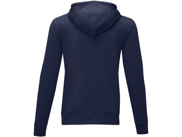 Sudadera con capucha y cremallera completa hombre Theron Azul marino detalle 23