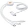 Cable de carga 5 en 1 Pure con aditivo antibacteriano Blanco detalle 3