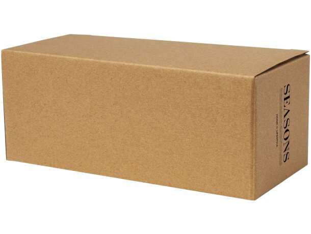 Tazas vidrio doble pared Manti con posavasos bambú 100ml Transparente/natural detalle 3