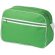 Bolsa bandolera de poliéster con dibujo de rayas personalizada verde brillante