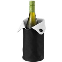 Enfriador de botellas de poliester personalizado negro primario Enfriador de botellas de poliester personalizado negro primario