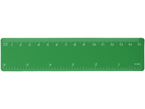 Regla de plástico flexible Rothko 15 cm con doble escala Verde detalle 29