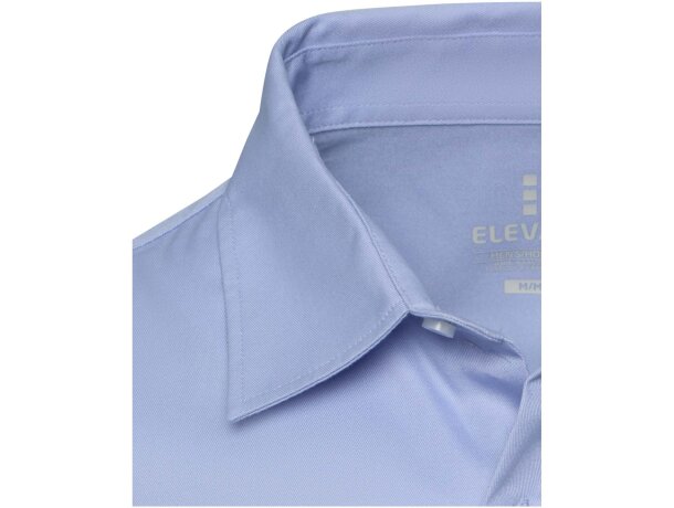 Camisa sarga Citrine hombre algodón BCI certificado 185 g/m² Azul claro detalle 11