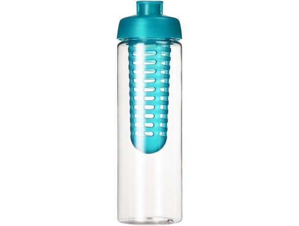H2O Active® Vibe Bidón e infusor con tapa Flip de 850 ml Transparente/azul aqua detalle 12