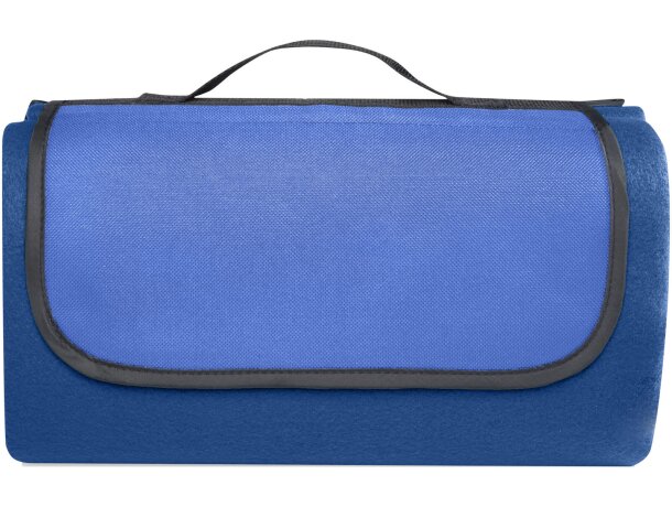 Manta pícnic Salvie de plástico reciclado con certificado GRS Azul real detalle 2