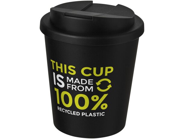 Vaso reciclado de 250 ml con tapa antigoteo Americano® Espresso merchandising