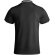 Polo deportivo manga corta infantil Tamil Roly poliéster reciclado Negro intenso/blanco detalle 11