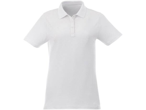 Polo de manga corta para mujer Liberty Blanco detalle 1